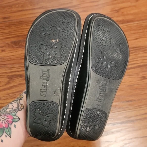 Alegria Womens Irridesent Slip on Debs Clogs - Picture 3 of 6